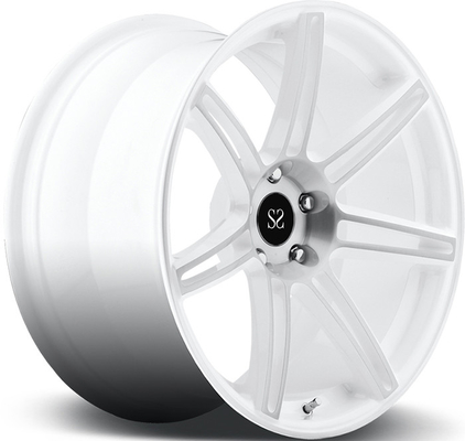 5x112 1pc giả mạo hợp kim phong cách bánh xe tùy chỉnh 18 inch trắng cho golf GTI vành đai