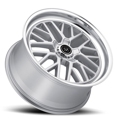 hợp kim nhôm bạc 1 mảnh rèn bánh xe thông qua tiêu chuẩn jwl cho xe hơi