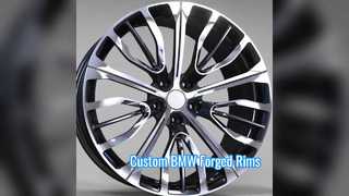 Vành rèn 1-PC tùy chỉnh màu đen bóng 20x8.5 và 20x10 cho BMW 7ER G12