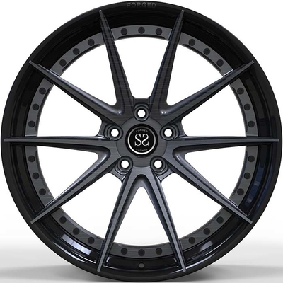 Satin Black Audi Forged Wheels 20x9 6061- T6 Hợp kim nhôm 2PC Rims 5x112