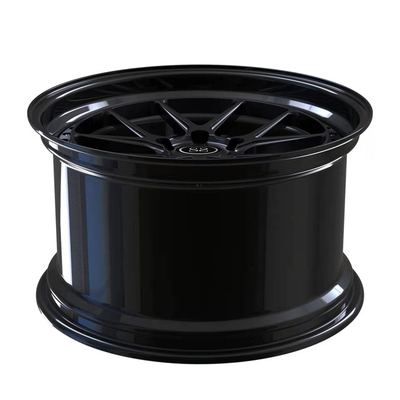 Bánh xe rèn 2 mảnh màu đen mờ Đĩa 19 inch Môi đen bóng cho vành Toyota Supra