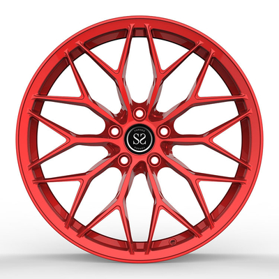 Màu đỏ tùy chỉnh 1 vành hợp kim nhôm rèn 9.5Jx21 ET31 cho Audi Q7