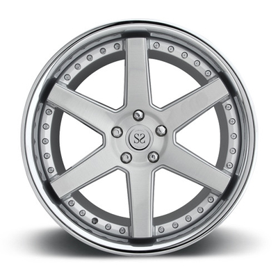 Nhà cung cấp bánh xe ô tô rèn 2 mảnh sản xuất tất cả các loại vành bánh xe hậu mãi 5x112 6061-T6 Hợp kim nhôm