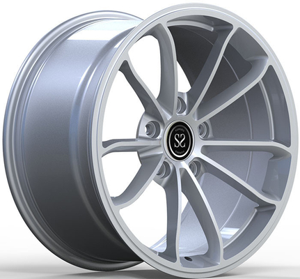 19x8.5 19x11 Bạc 1 mảnh Bánh xe rèn Monblock Vành hợp kim 5x130 cho Porsch 991