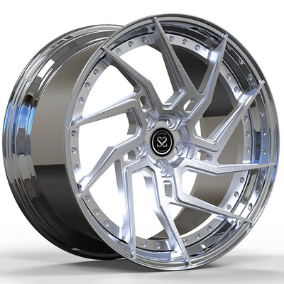 Trung tâm Spoke Barrel 2 PC Bánh xe rèn được đánh bóng cho BMW Audi Porsche