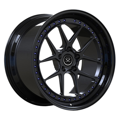 Mặt đen so le Lip 2 PC Bánh xe rèn 19 inch cho vành xe sang trọng Toyota Supra