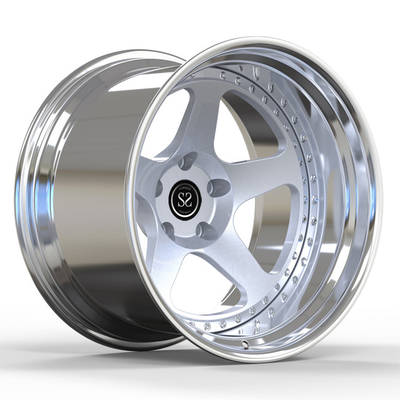 Vành xe Porsche GT4 2 PC Bánh xe rèn Môi lớn Đánh bóng 19x12J Độ lệch âm