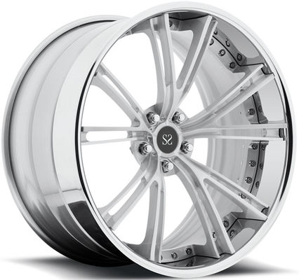 20x9 20x10.5 2PC Vành hợp kim nhôm rèn Bánh xe Chrome tùy chỉnh 5x120 Mẫu Tesla