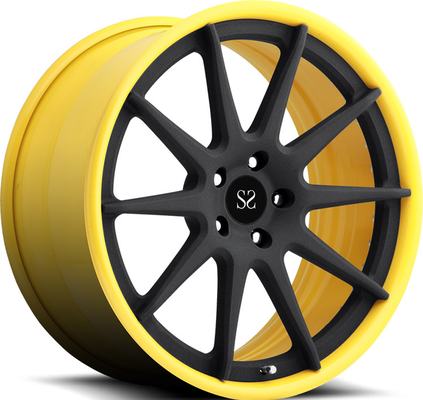 20x10.5 20x12 2PC Vành rèn Đĩa đen bóng cho Nissan GT-R