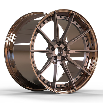 Bánh xe vành rèn 2PC tùy chỉnh Môi được đánh bóng 8Jx20 ET309Jx20 ET44 cho BMW 520 530
