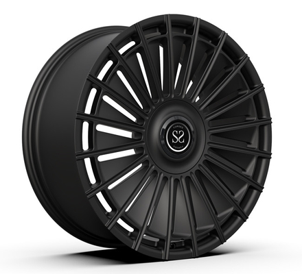 Vành rèn nguyên khối 22 inch 22x9.5 Nắp nổi màu đen Satin Bánh xe Land Rover Range