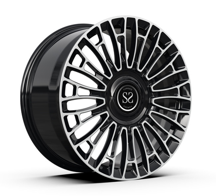 So le Monoblock Bánh xe rèn Vành 20x8.5 20x9.5 Mặt gia công màu đen bóng