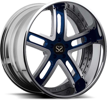 Môi được đánh bóng 2PC Bánh xe vành rèn 20x11.5 20x12 Mặt gia công màu đen