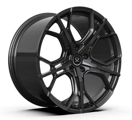 Môi được đánh bóng 1 mảnh Vành rèn Monoblock Đen mờ Bánh xe lõm 20 inch Porsche 911