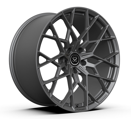 Mâm đen mờ rèn nguyên khối 22inch 22x10.5 22x11.5 Bánh xe Porsche Cayenne so le