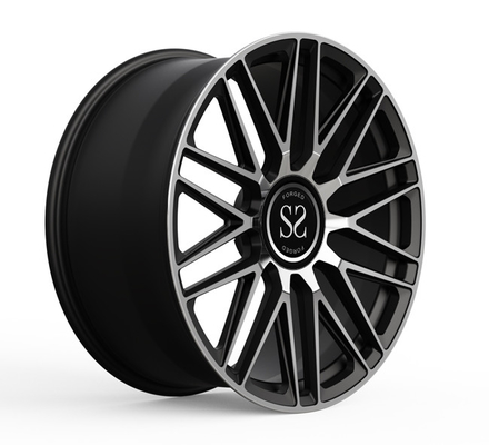 Vành nguyên khối 1 mảnh Bánh xe rèn Mặt gia công màu đen 21x9 21x10 So le Mercedes Benz