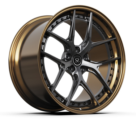 Xét lốp xe đúc 2pc cho BMW Audi Porsche Đồng Spoke 18 inch 5x112 hợp kim