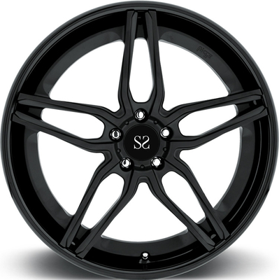 Black Spoke 1pc đan gạch đồng xu 18 19 20 21 22 inch PCD 5x120 Custom Luxury Rims