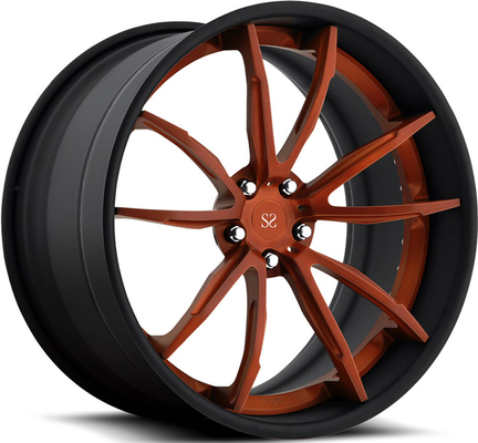 20 21 22 inch 2PC đan giả hợp kim tùy chỉnh cho bánh xe Ferrari Đen PCD 5x112 5 lỗ