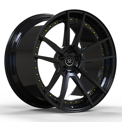 Staggered 20 21 Inch 2 Piece Forged Wheels Gloss Đen Cho Bmw 740 Le