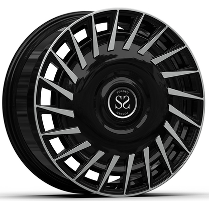 6x139.7 22x9.5 Custom 1-PC Rim Đen mặt máy cho Lexus 600
