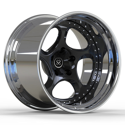 Porsche 997 5x130 Big Lip 5x130 19 inch Bánh xe đánh bóng 2 PC rèn so le