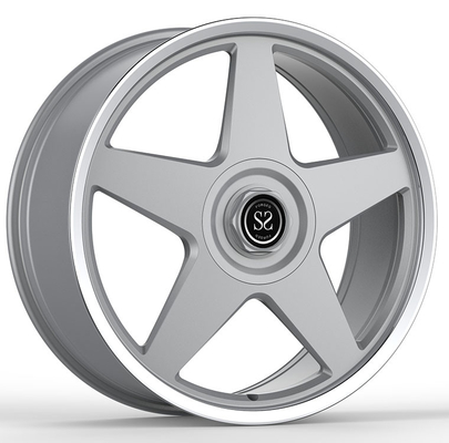 7.5Jx18 ET46 10Jx18 ET77 đúc bánh xe một mảnh bạc mịn cạnh cho Ferrari F355 GTS