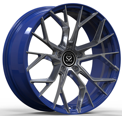 Chevy Corvette C5 19 và 20 so le Đa chấu Màu đen bóng Bánh xe hợp kim rèn 1-PC 5x120.65