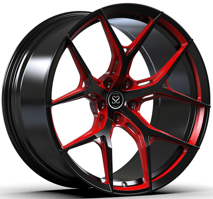 Màu đen bóng tùy chỉnh Vành đơn khối được rèn Alfa Romeo Giulia 20x9.5 20x11 5x110 Bolt Pattern