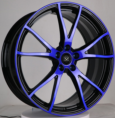 Tesla Model 3 Goss Mặt đen và xanh 20x9.0 và 20x10 1 PC Rims giả mạo