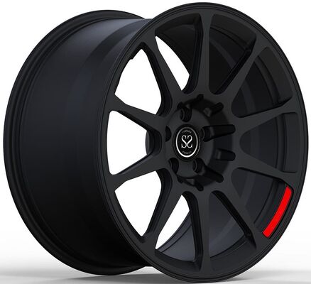 Vành xe Audi R8 2014 18x8.0 và 18x11 Đen mờ Tùy chỉnh 1 mảnh Rèn