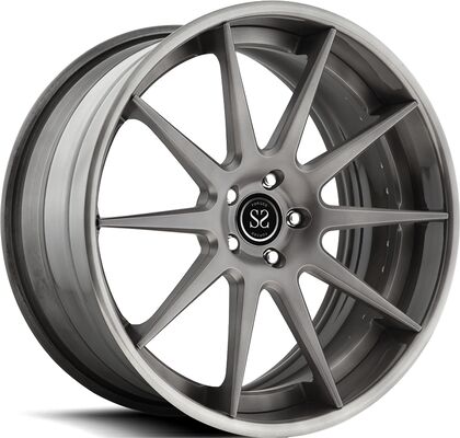 20x10.5 20x12 2PC Vành rèn Đĩa đen bóng cho Nissan GT-R