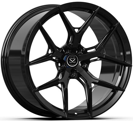 Mâm xe hợp kim rèn 1 mảnh phong cách độ Mercedes GTS màu đen bóng 18~23 inch