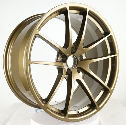 Vành bánh xe đúc một mảnh bằng đồng 19 inch cho xe đua Porsche 991 5x130
