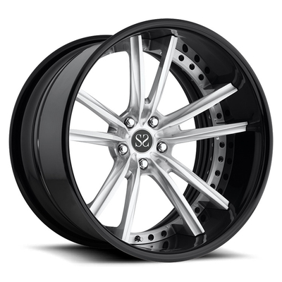 Vành hợp kim tùy chỉnh cho lAMercedes-Benz AMG GTS / Bánh xe rèn 2 mảnh 21 inch Mẫu bu lông tùy chỉnh 5x112