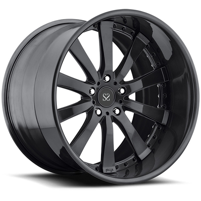 Vành hợp kim tùy chỉnh màu đen bóng 22 cho Land Rover Vành rèn 2 mảnh 5x120 5x108