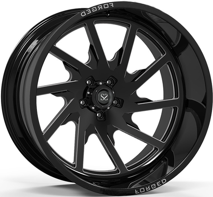 Tắt Rad Rims 24x12 và 24x14 Gloss Black Machined Deep Lip Tùy chỉnh bánh xe 4 bánh Rim