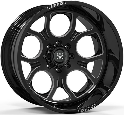 Off Road 4x4 Wheels 20x10 20x12 20x14 24x12 và 24x14 Gloss Black Deep Dish Rims