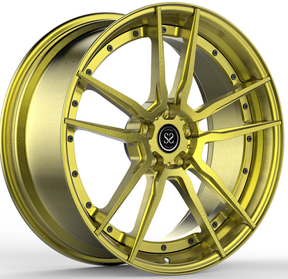 Hợp kim nhôm 20 X 10,5 Vàng Bàn chải làm bánh xe hợp kim rèn cho Audi RS6