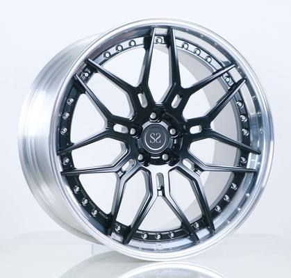 Trung tâm màu đen bóng Thùng được đánh bóng 21x9.5 21x11 Bánh xe rèn so le cho Mercedes Benz C Class