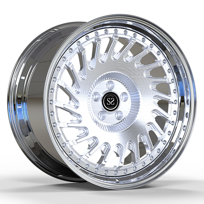 Ferrari Custom 20 inch đánh bóng 5 X 114,3 2 mảnh bánh xe rèn được đánh bóng