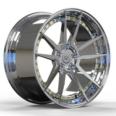 Vít vàng đánh bóng 2 mảnh Vành hợp kim 20 inch cho trung tâm rèn bánh xe ô tô Bmw M5