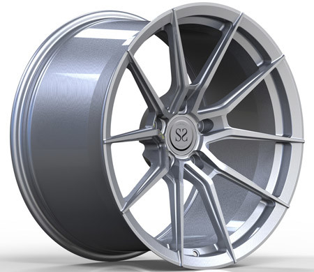 Vành hợp kim 20 inch màu bạc mờ 1 mảnh dành cho bánh xe ô tô Porsche 911 Khoảng trống trung tâm được rèn