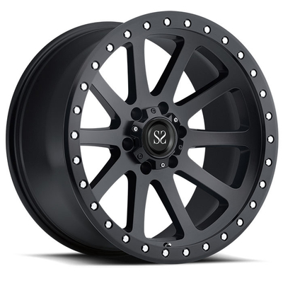 Nhiệm vụ nặng nề 20 22 24 inch tùy chỉnh 6 X 139,7 5 X 150 5 X 127 Màu đen mờ 4 X 4 Bánh xe địa hình được rèn