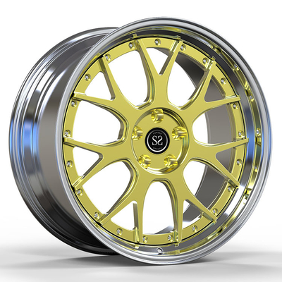 Thích hợp với Benz C63 5x112 Custom Polish 2-PC Rims hợp kim nhép nhép Staggered 19 và 20 inch