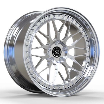 Dodge Challenger 2 Mảnh rèn được chải đánh bóng Bánh xe vành xe 20 inch lõm