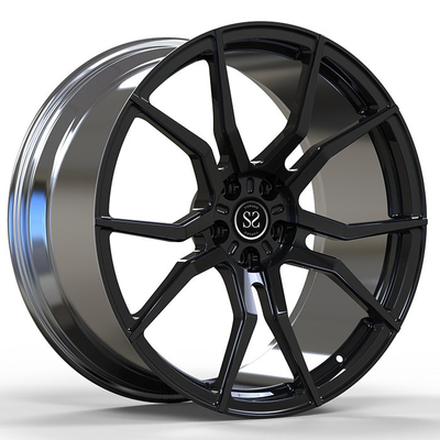 Vành đơn khối rèn được đánh bóng tùy chỉnh 5x112 Mẫu bu lông 23 inch Vành 6061-T6
