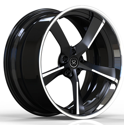 Tùy chỉnh giả mạo Monoblock Rims Bolt Pattern Gloss Gia công