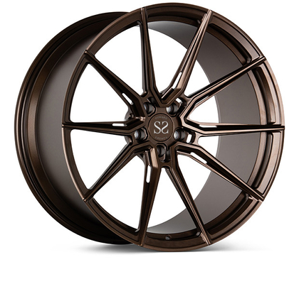 Monoblock 1 mảnh Thiết kế Vossen Vành rèn 24 inch Màu đen bóng cho bánh xe ô tô sang trọng