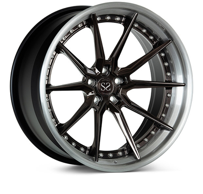 Vành PC rèn Vossen EVO2 3 24 inch cho RS5 Bánh xe đánh bóng màu đen sang trọng